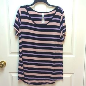 LuLaRoe Striped Top Size XL